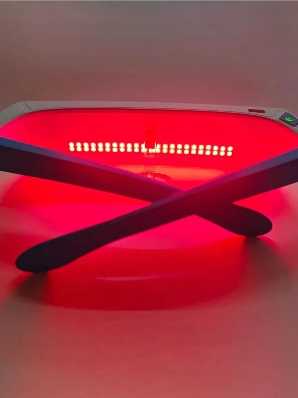 LED Red Light Therapy Eye Glasses in Blue and White